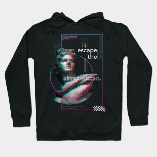 Modern 3D Art - Glitch Quote Hoodie